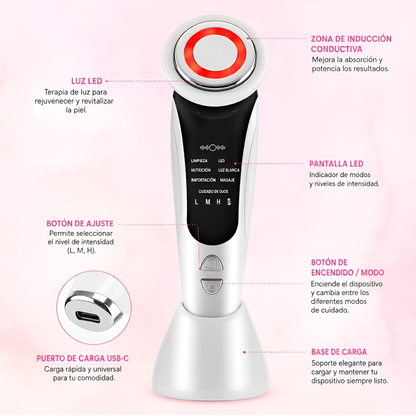 dispositivo facial 7 en 1