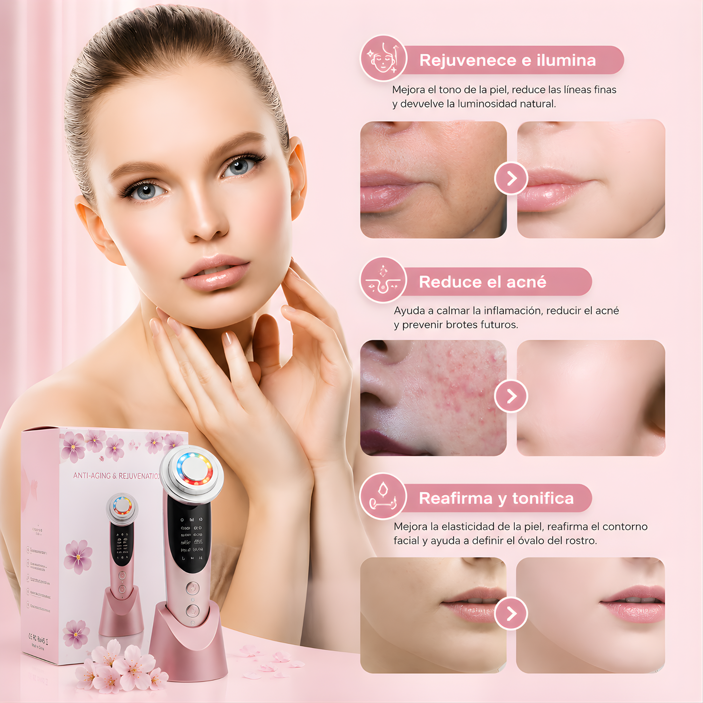 dispositivo facial 7 en 1
